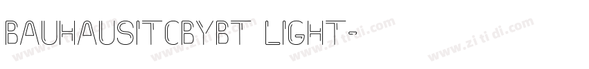 BauhausITcbyBT Light字体转换